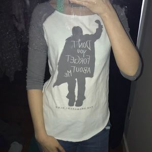 Baseball tee with “The Breakfast Club” quote